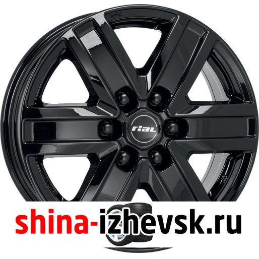 Колесный диск Rial Transporter 6 7xR17 6×114.3 ET22 DIA66.1 чёрный глянцевый в Ижевске